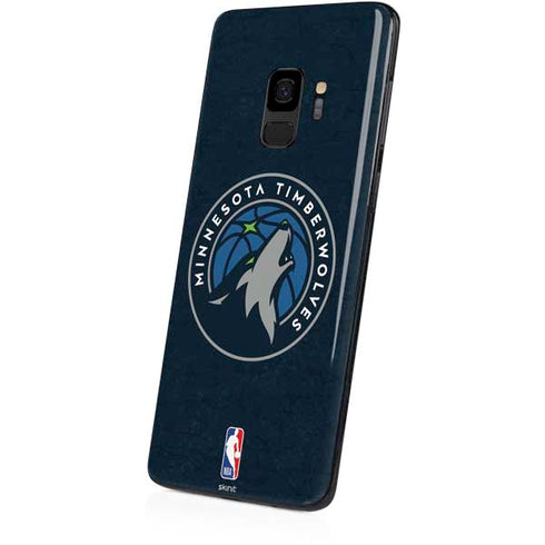 NBA Minnesota Timberwolves Distressed Galaxy S9 Skin